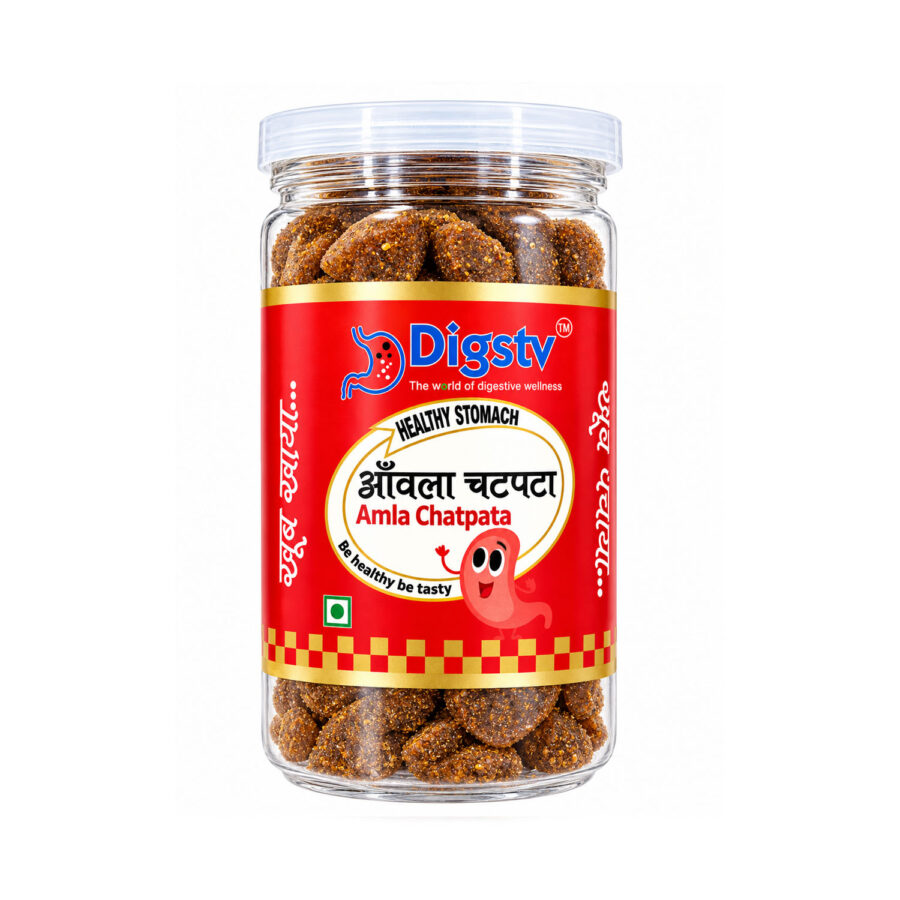 DIGSTV Amla Chatpata product packaging on a white background