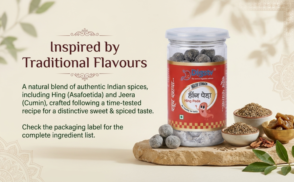 Digstv Hing Peda 100g displayed with verified ingredient information