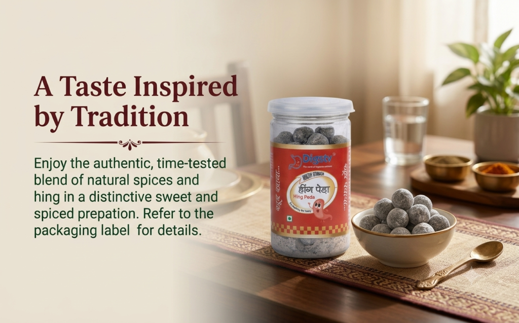 Digstv Hing Peda 100g featured in a traditional home setting