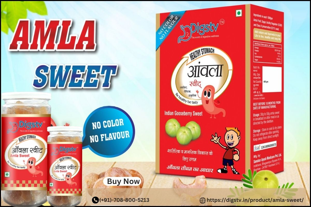 Amla Sweet Candy: A close-up view of the delicious sweet and tangy treat, representing a journey to a healthier lifestyle.