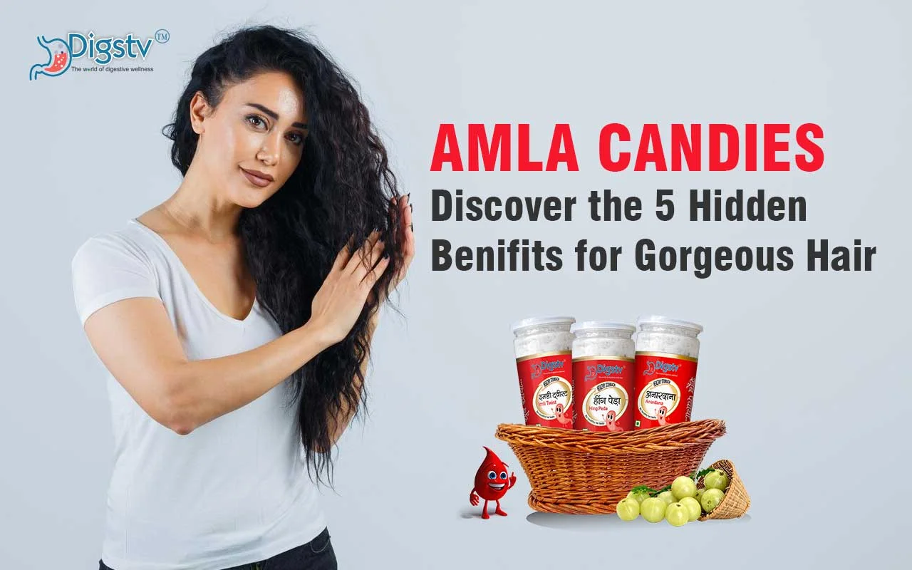 Amla Candies: A delightful treat with 5 hidden benefits, promoting hair growth, strength, preventing graying, enhancing scalp health, and adding natural luster.